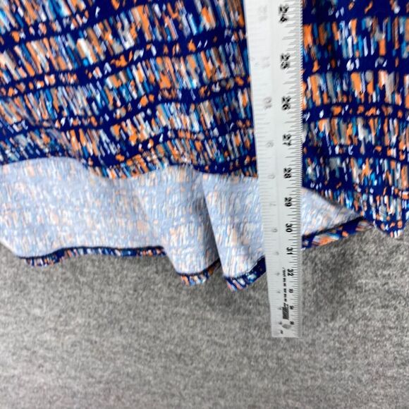 LulaRoe T-Shirt Women S Small Blue Striped Short Sleeve Round Neck Pullover - Picture 8 of 9